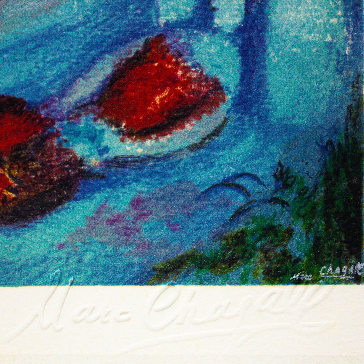 Marc Chagall- Lithograph "L'artiste Et Son Modele"