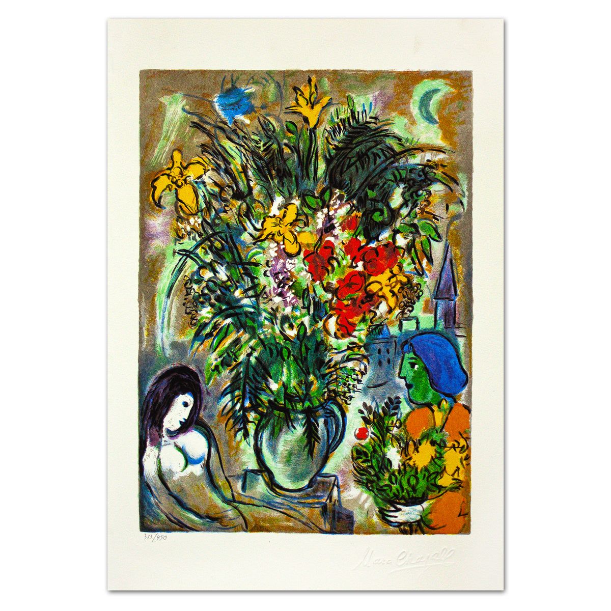 Marc Chagall- Serigraph "L'offrande"