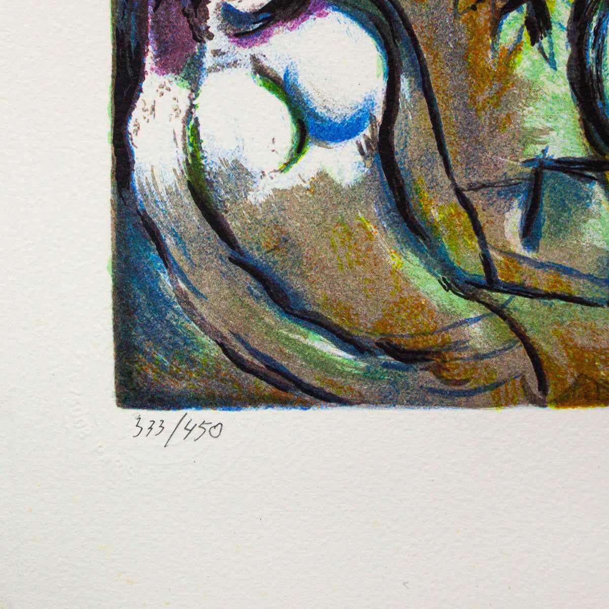 Marc Chagall- Serigraph "L'offrande"