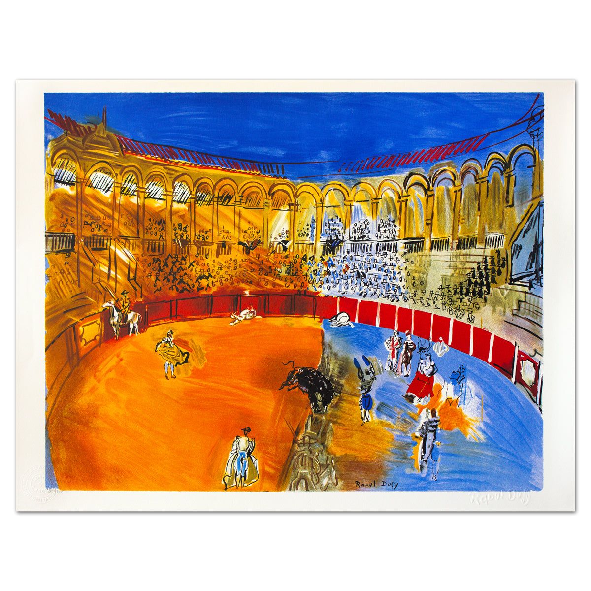 Raoul Dufy- Lithograph "La Course De Taureaux"