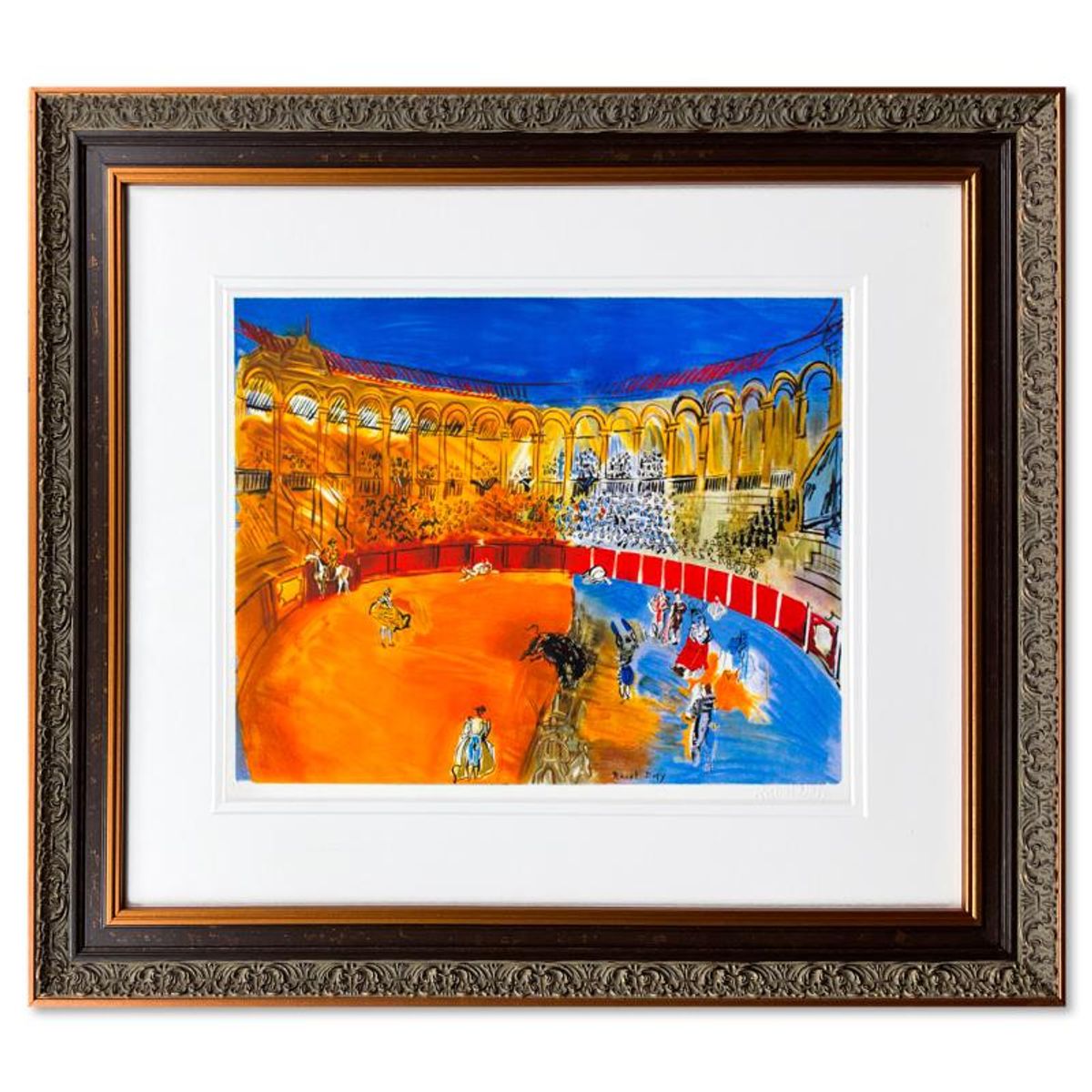 Raoul Dufy (1877-1953), "La Course De Taureaux" Framed Limited Edition Lithograph with Letter of Authenticity.