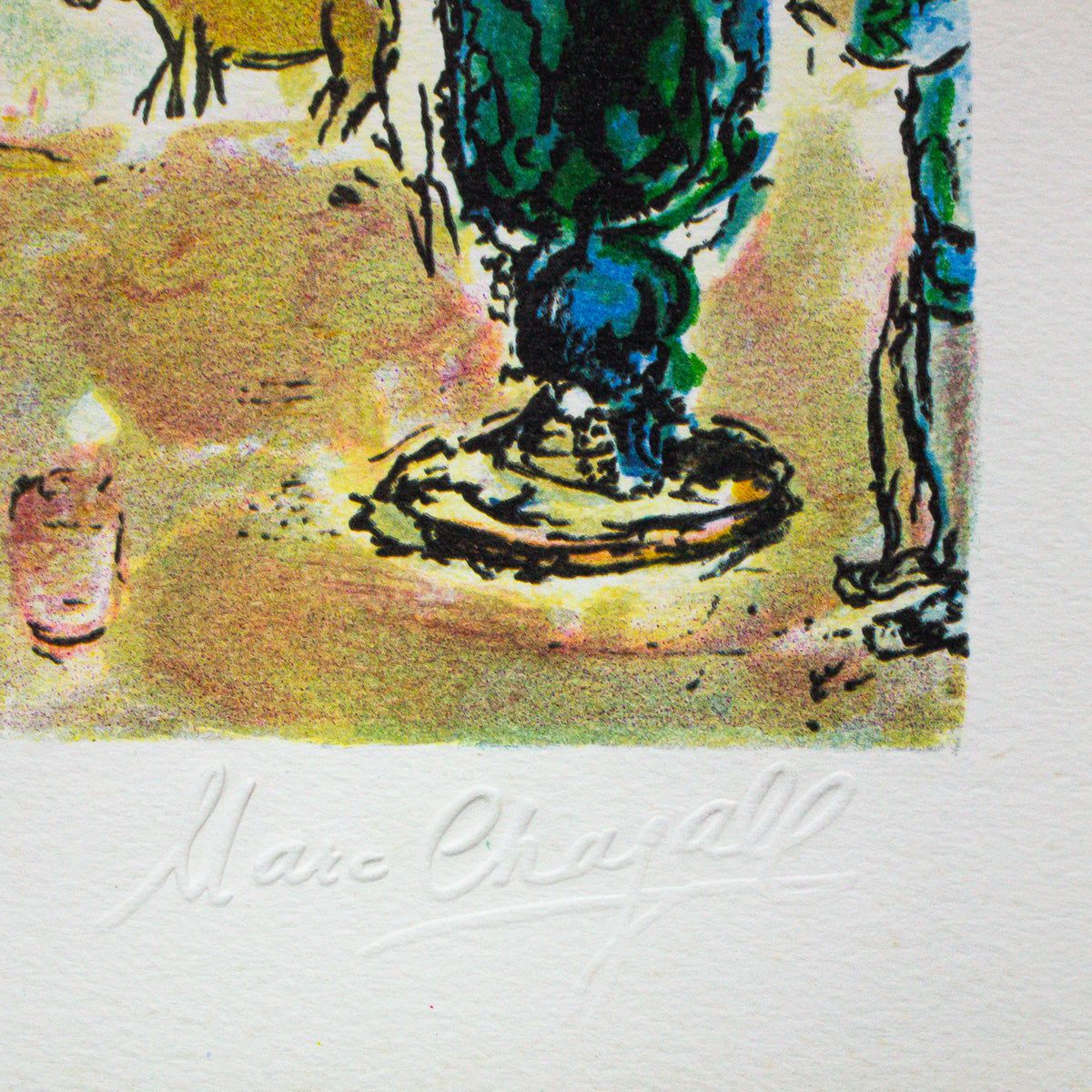 Marc Chagall- Lithograph "La Gerbe De Ble"