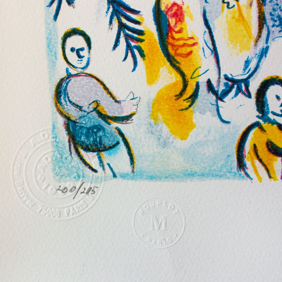 Marc Chagall- Lithograph "La Procession De Noel"