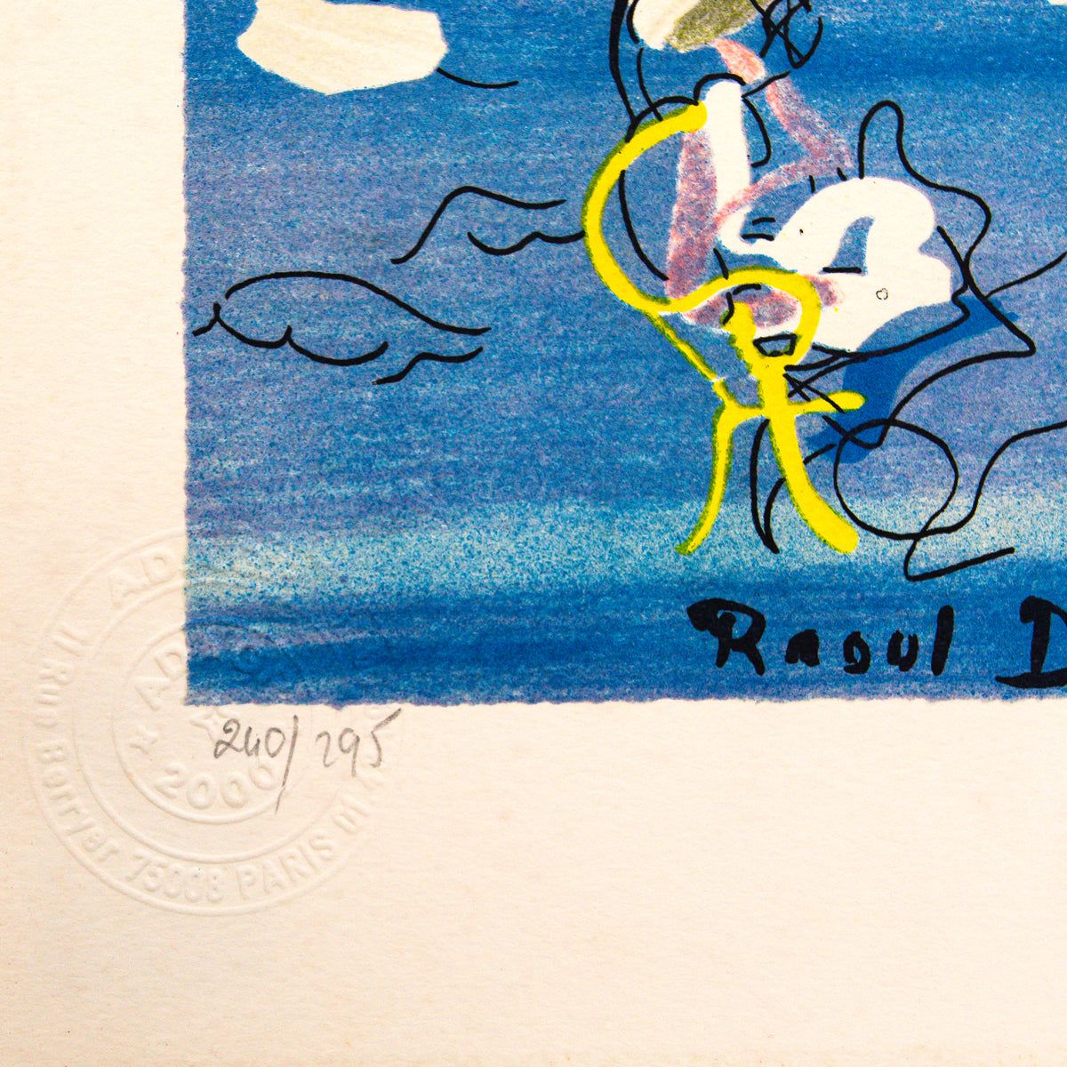 Raoul Dufy- Lithograph "La Visite De L'escadre Anglaise Au Havre"