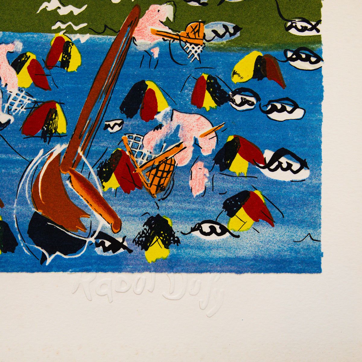 Raoul Dufy- Lithograph "La Visite De L'escadre Anglaise Au Havre"