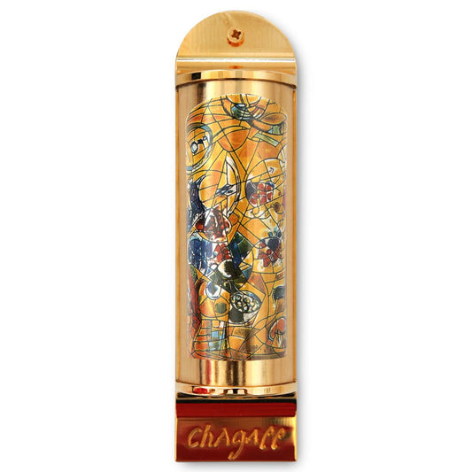 Marc Chagall- Mezuzah/ Silkscreen on 24K gold plated bronze "Joseph"