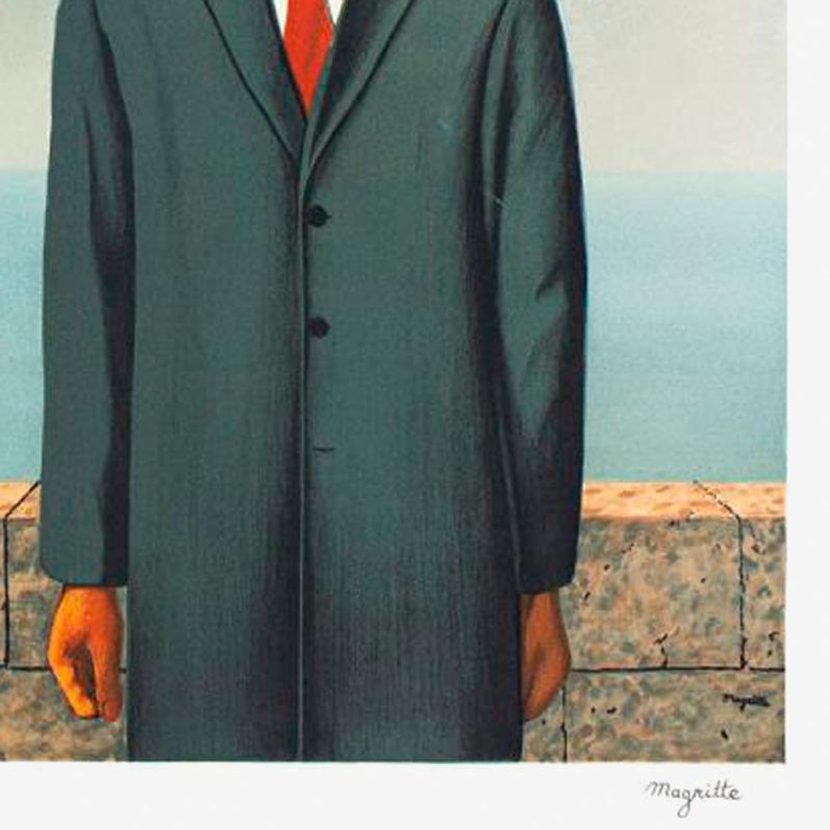 Rene Magritte (1898-1967), "Le Fils De L'homme" Framed Limited Edition Lithograph with Letter of Authenticity.