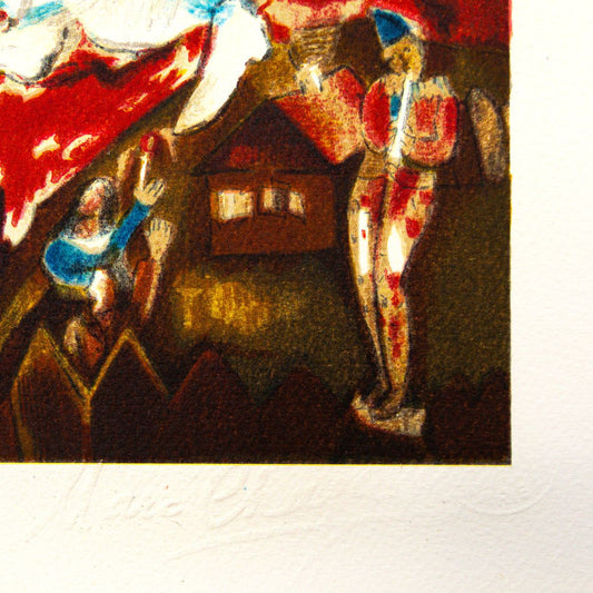 Marc Chagall- Lithograph "Les Trois Cierges"