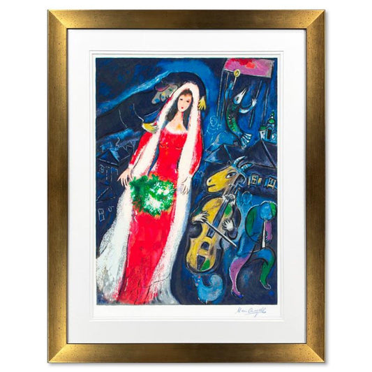 Marc Chagall (1887-1985), "Maries Au Village" Framed Limited Edition Serigraph with Letter of Authenticity.