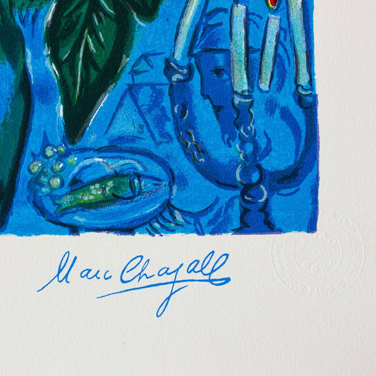 Marc Chagall- Serigraph "Maries Sous Le Baldaquin"