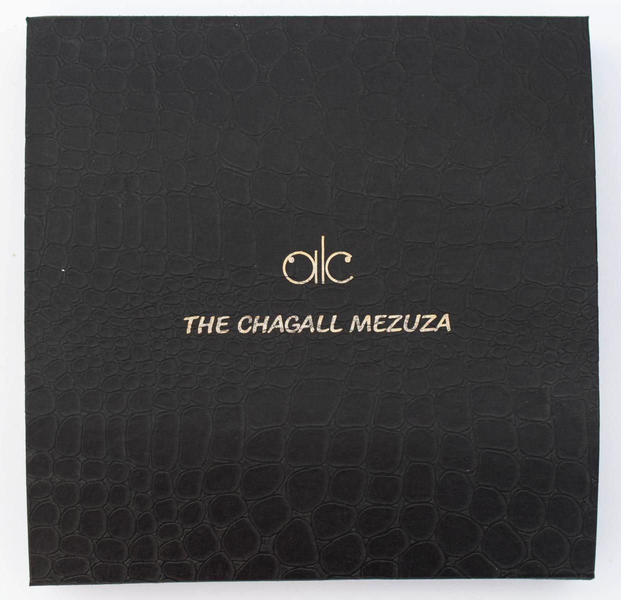 Marc Chagall- Mezuzah - silkscreen on 24K gold plated bronze "12 Tribes Hadassah Windows - Joseph"