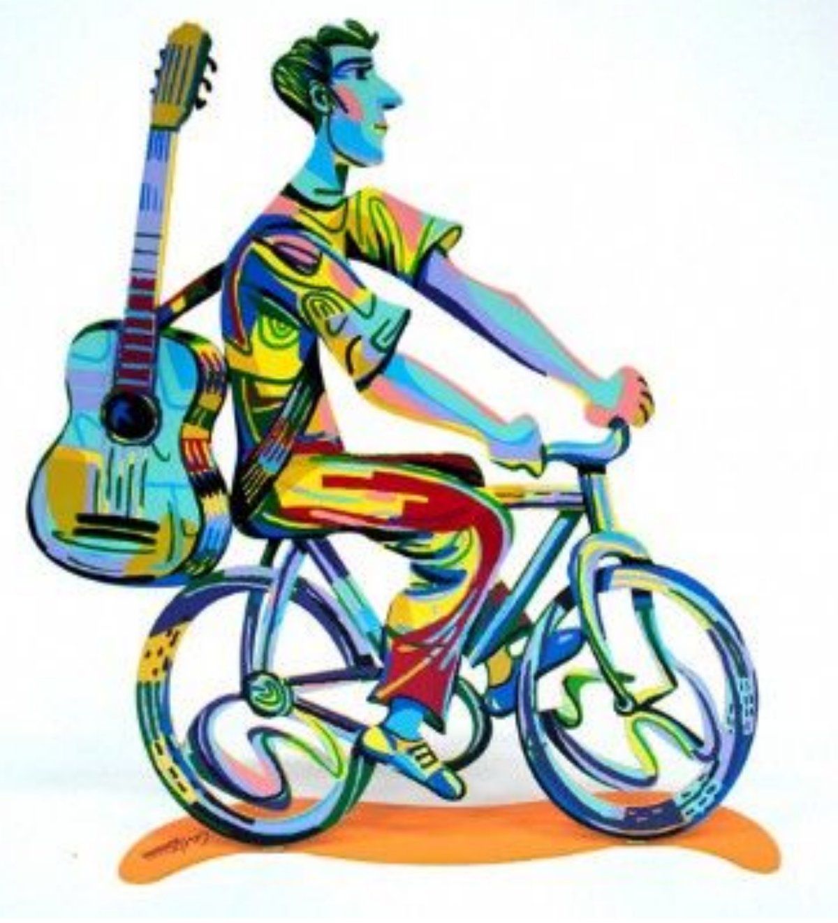 David Gerstein- Free Standing Sculpture "Troubador Rider"