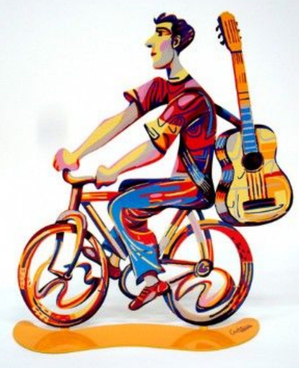 David Gerstein- Free Standing Sculpture "Troubador Rider"