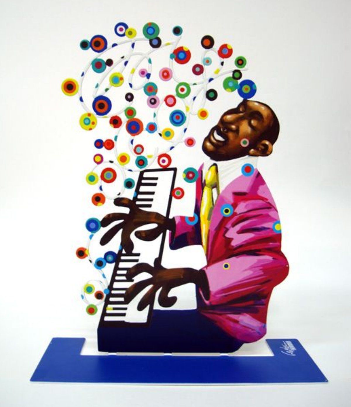 David Gerstein- Free Standing Sculpture "Piano Player (Jazz Club)"