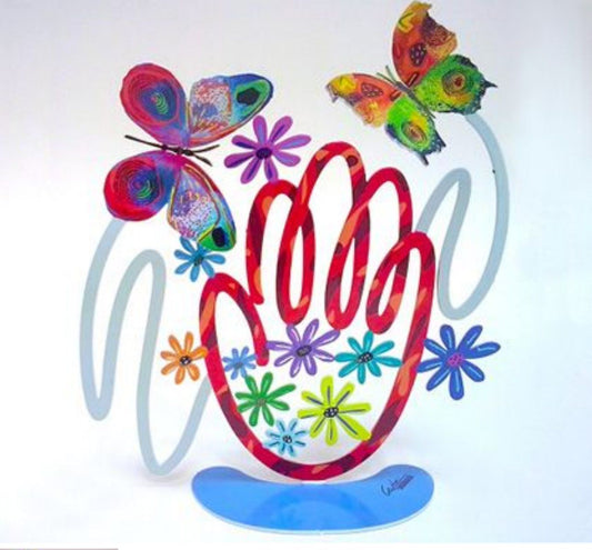 David Gerstein- Free Standing Sculpture "Hamsa Butterflies"