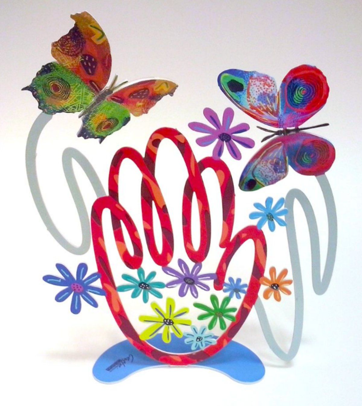 David Gerstein- Free Standing Sculpture "Hamsa Butterflies"