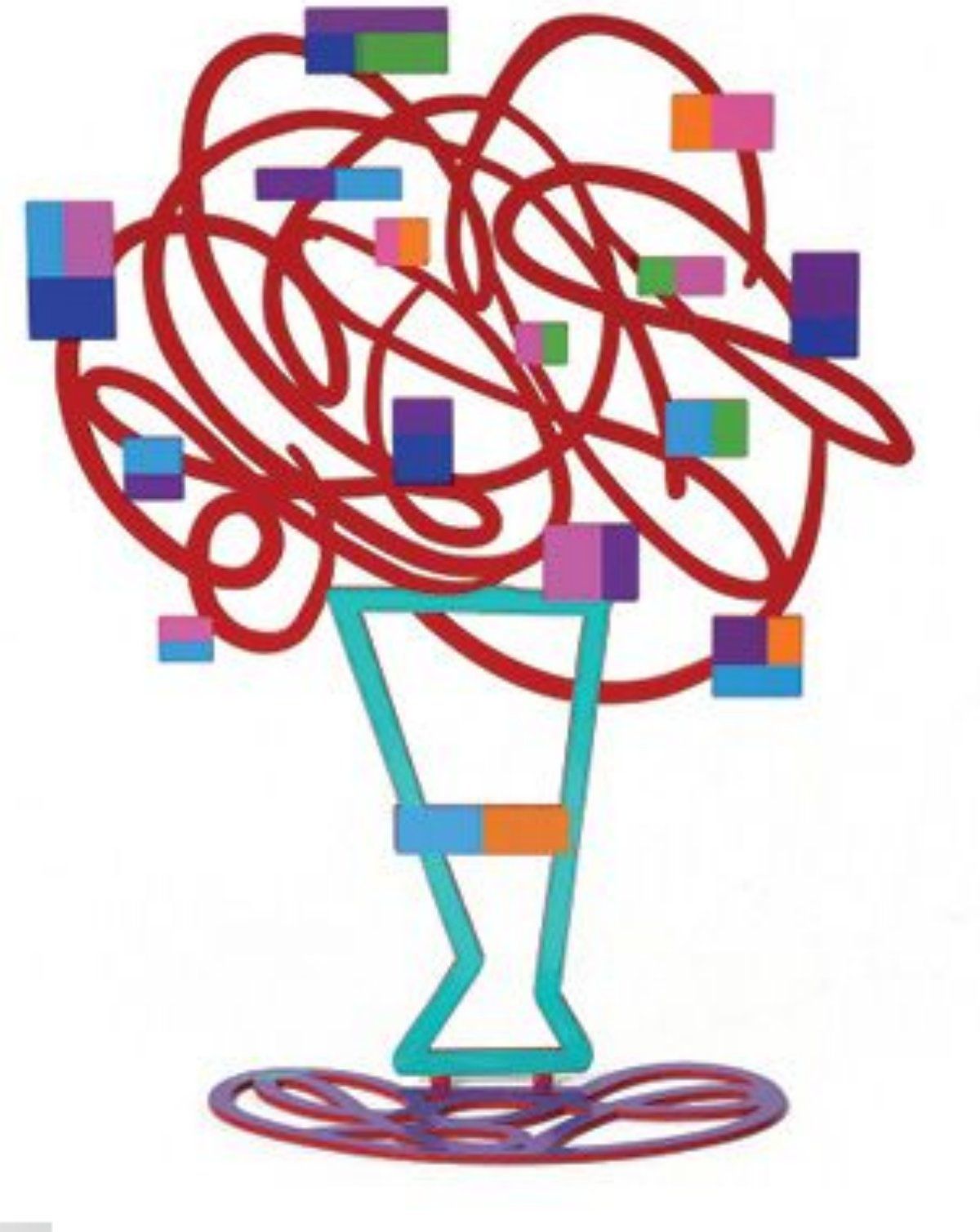 David Gerstein- Free Standing Sculpture "Red Bouquet"