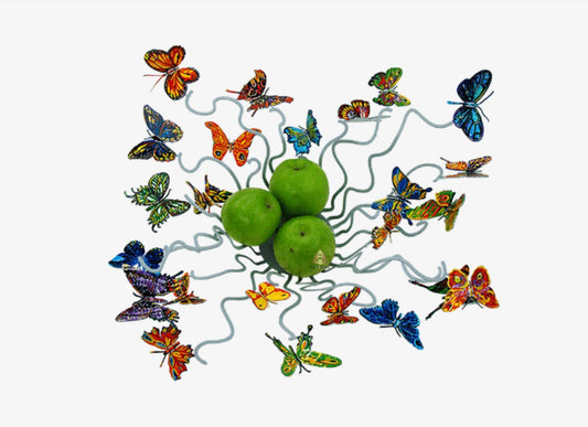 David Gerstein- Free Standing Sculpture (Fruit Bowl) "Butterflies forever Bowl"