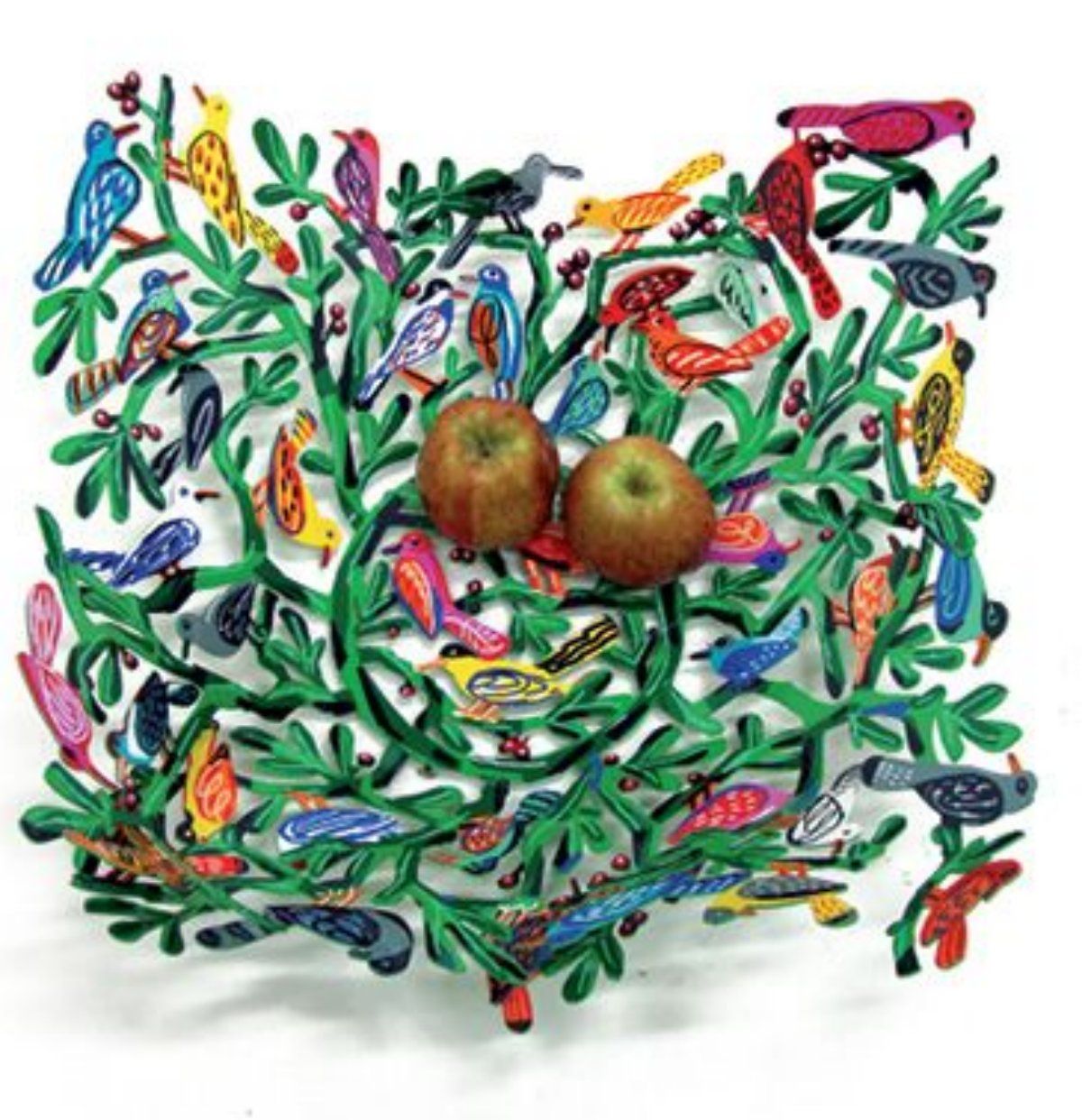 David Gerstein- Free Standing Sculpture (Fruit Bowl) "Birds of the world Bowl"
