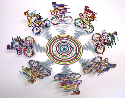 David Gerstein- Free Standing Sculpture (Fruit Bowl) "Cyclists Bowl"