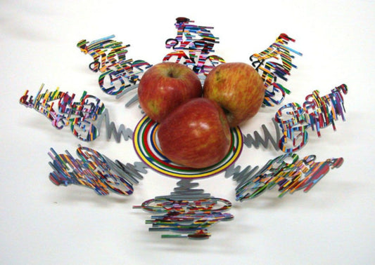David Gerstein- Free Standing Sculpture (Fruit Bowl) "Cyclists Bowl"