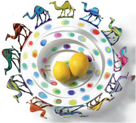 David Gerstein- Free Standing Sculpture (Fruit Bowl) "Camel Bowl"