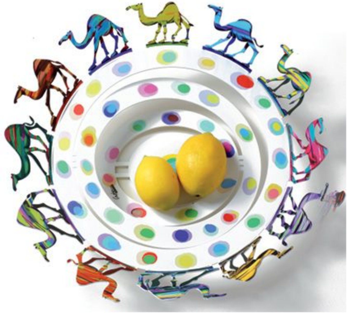 David Gerstein- Free Standing Sculpture (Fruit Bowl) "Camel Bowl"