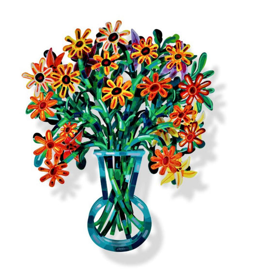 David Gerstein- Mixed Media Cutout Aluminum "Bouquet - Monaco"