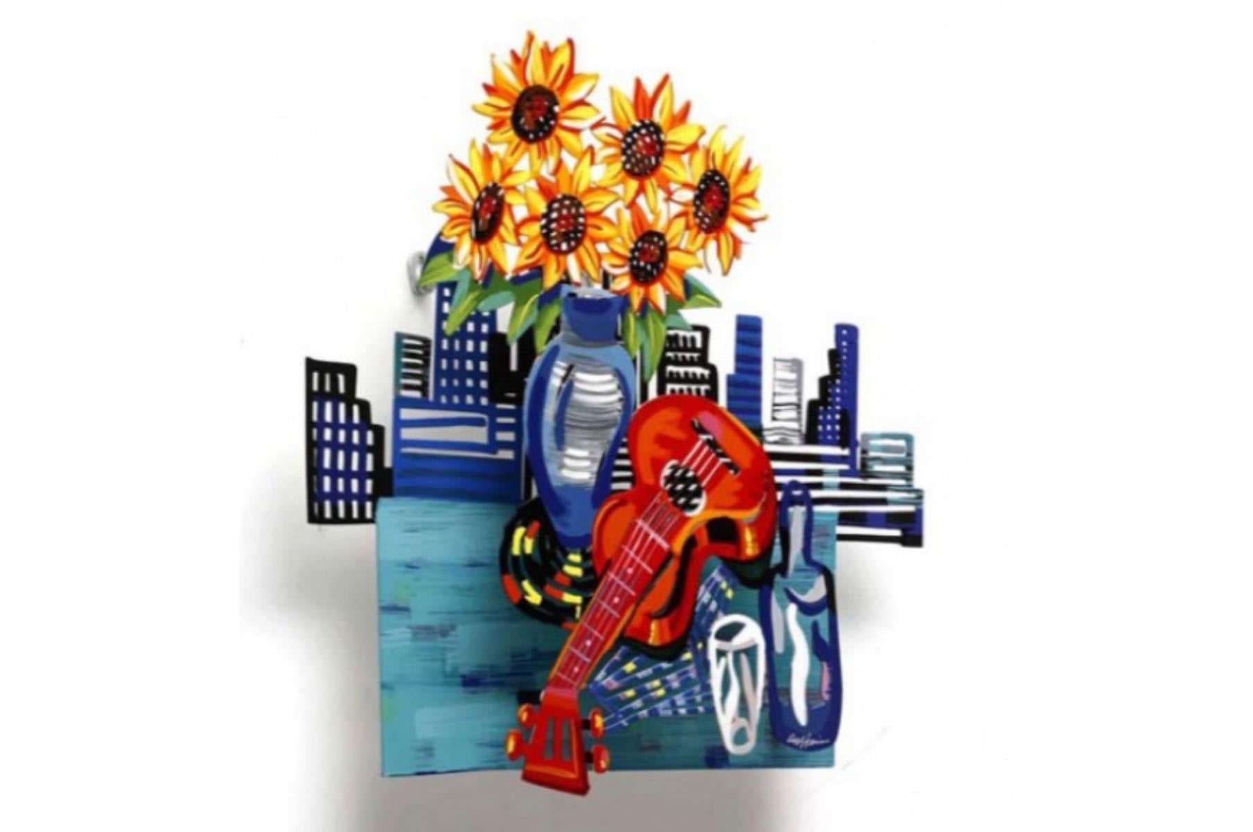 David Gerstein- Mixed Media Cutout Aluminum "City Celebration"
