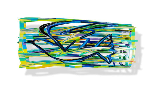 David Gerstein- Mixed Media Cutout Aluminum "Flight"