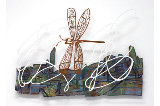 David Gerstein- Mixed Media Cutout Aluminum "FLY VIEW"