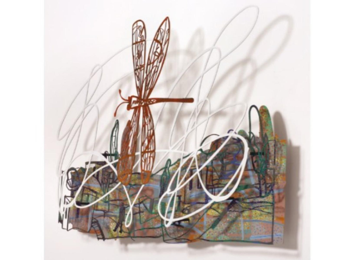 David Gerstein- Mixed Media Cutout Aluminum "FLY VIEW"