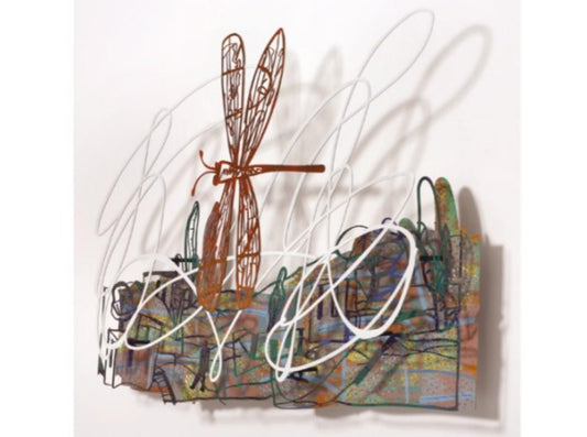 David Gerstein- Mixed Media Cutout Aluminum "FLY VIEW"