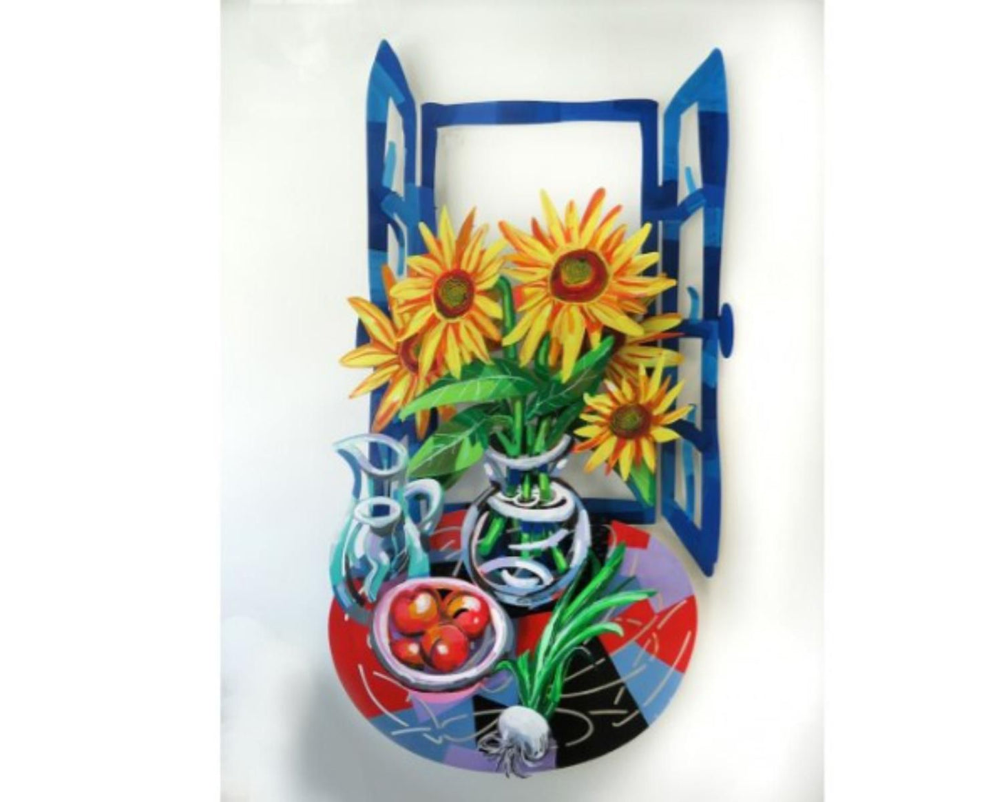 David Gerstein- Mixed Media Cutout Aluminum "Hello Vincent"