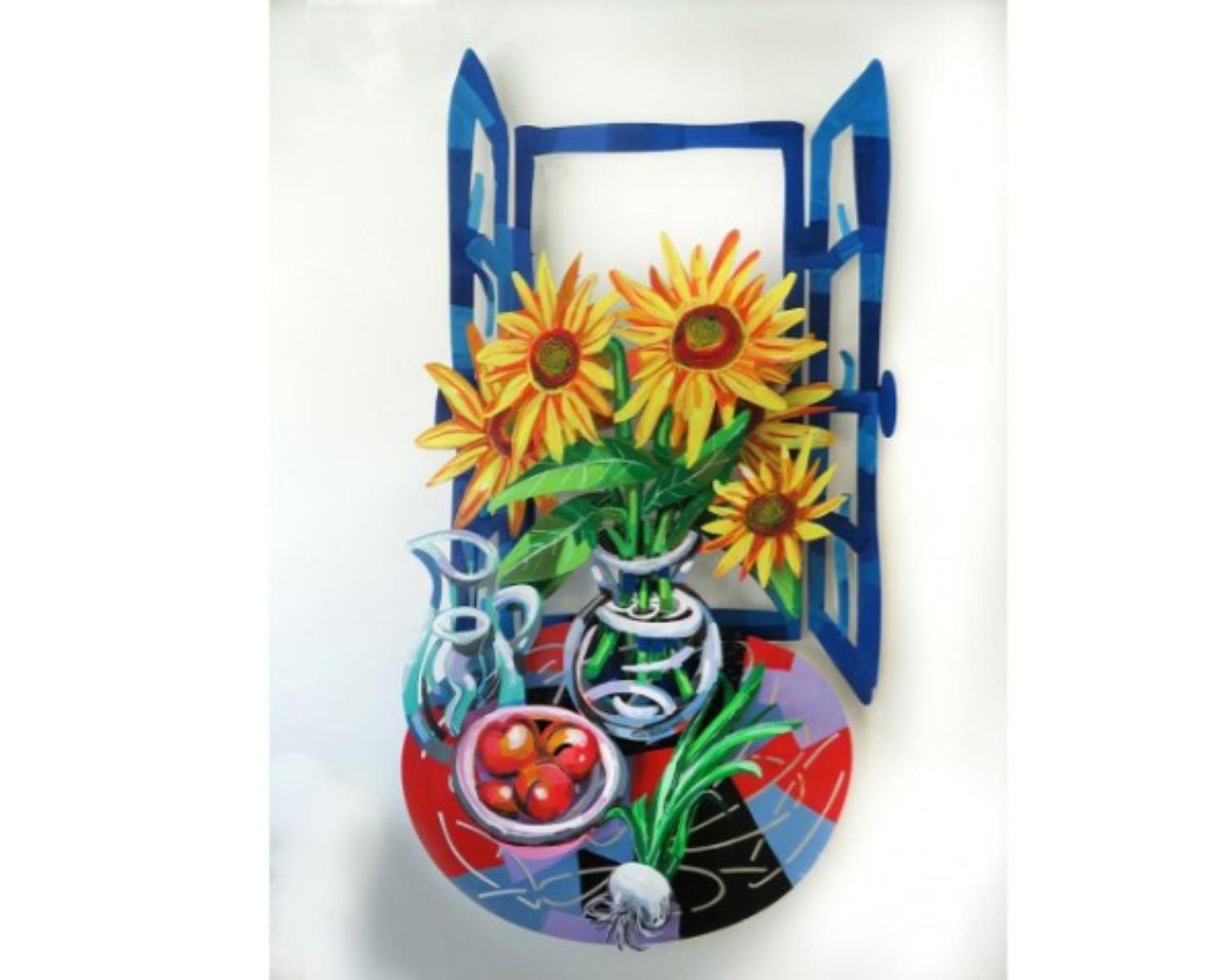 David Gerstein- Mixed Media Cutout Aluminum "Hello Vincent"