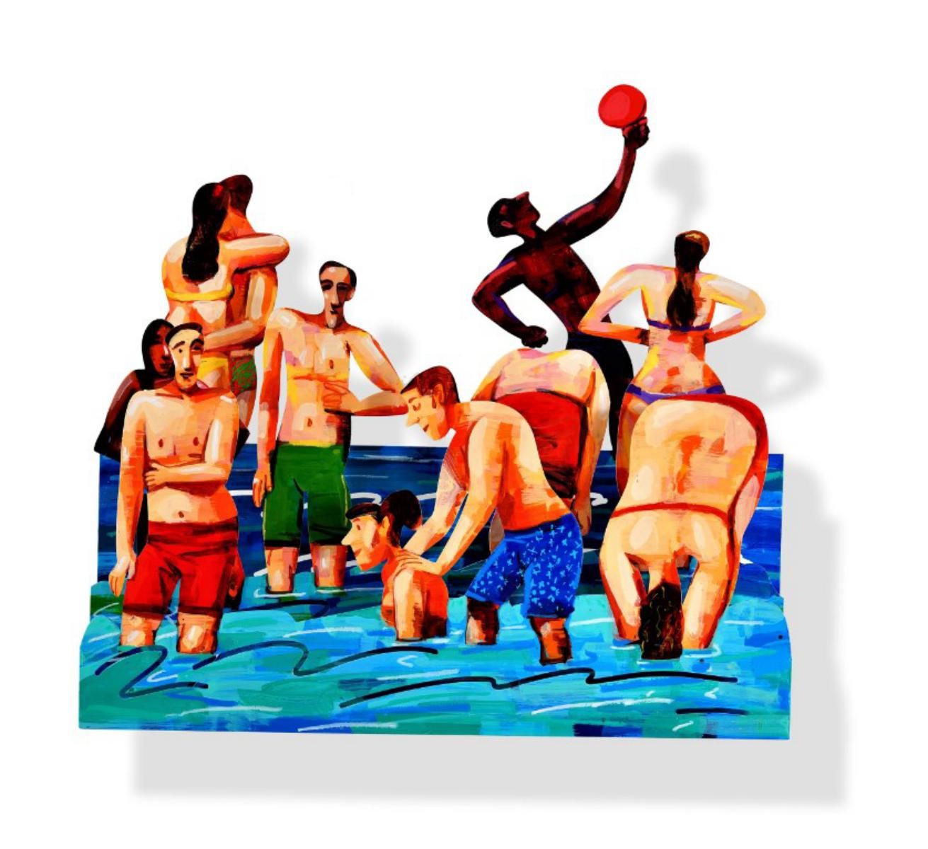 David Gerstein- Mixed Media Cutout Aluminum "SUN OF THE BEACH 2"