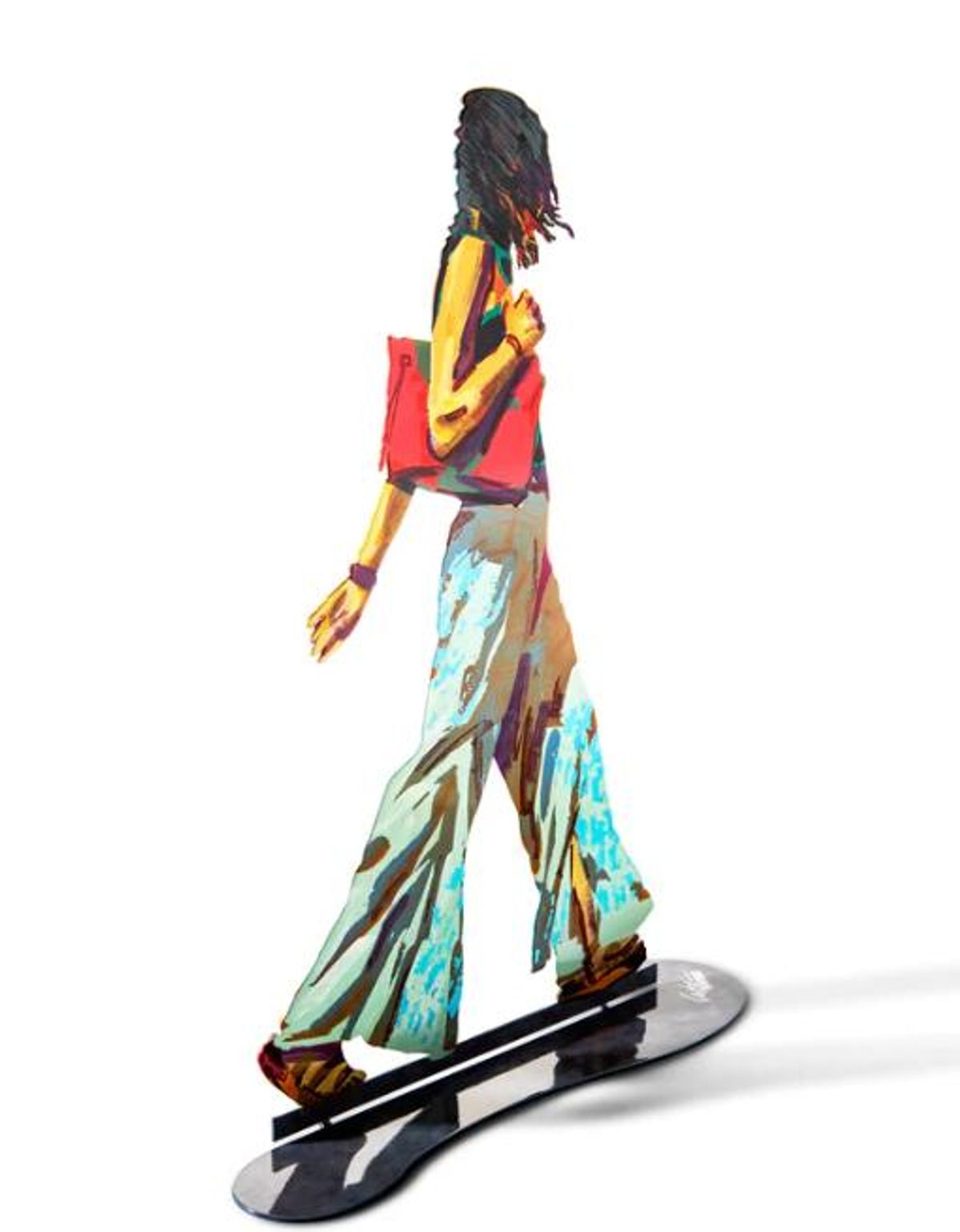David Gerstein- Free Standing Sculpture "ELEGANT WALKER"