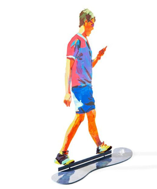David Gerstein- Free Standing Sculpture "WALKER WITH SNEAKERS"