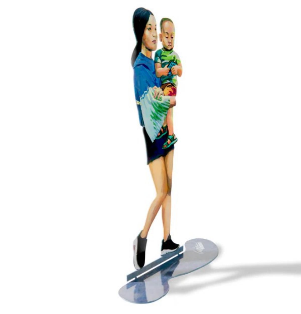 David Gerstein- Free Standing Sculpture "MOTHER AND CHILD"