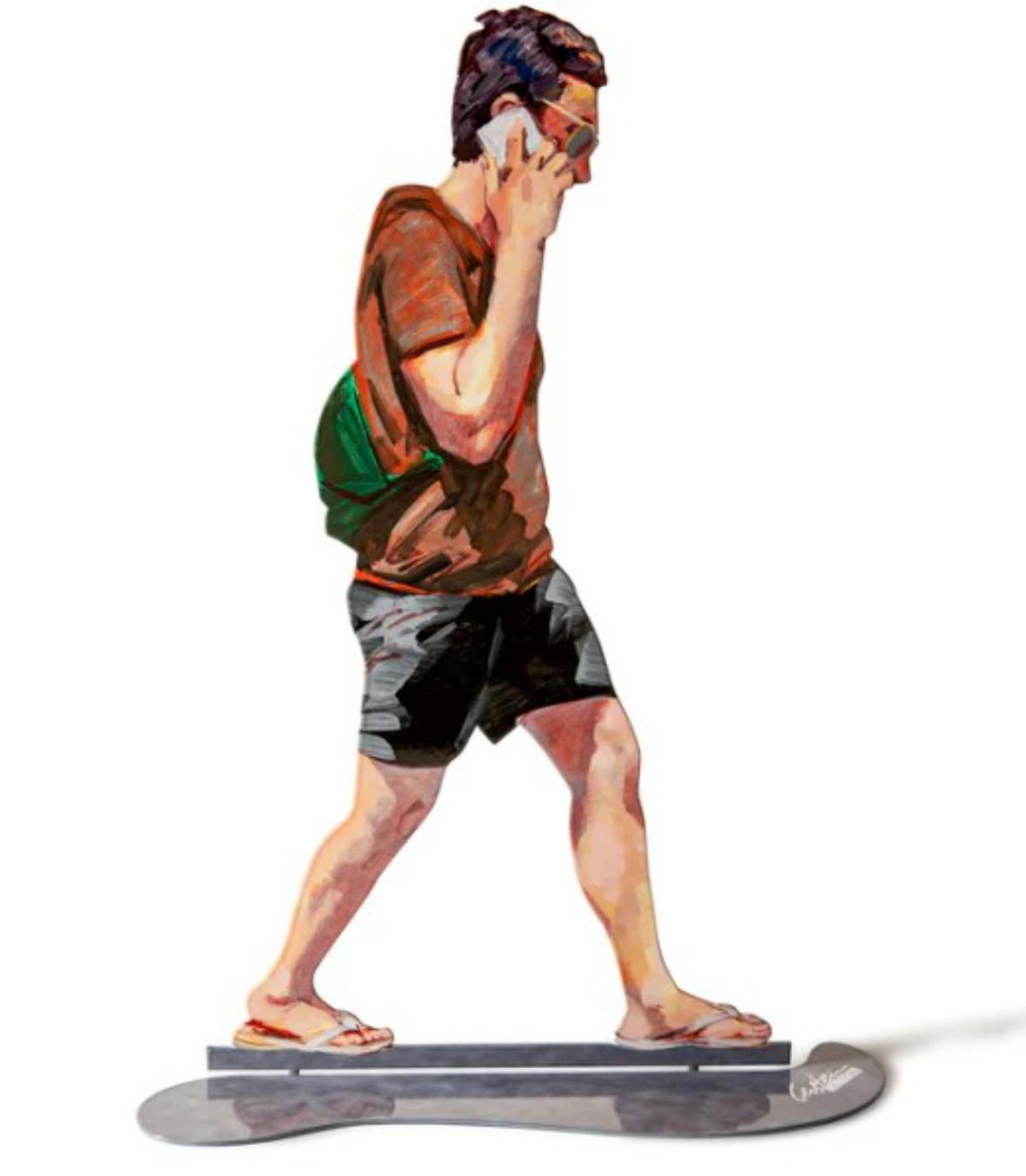 David Gerstein- Free Standing Sculpture "TALKING WALKER"