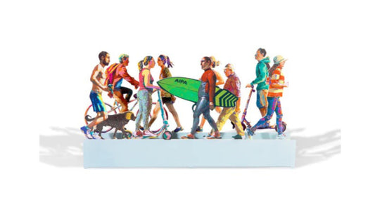 David Gerstein- Free Standing Sculpture "TEL AVIV PROMENADE"