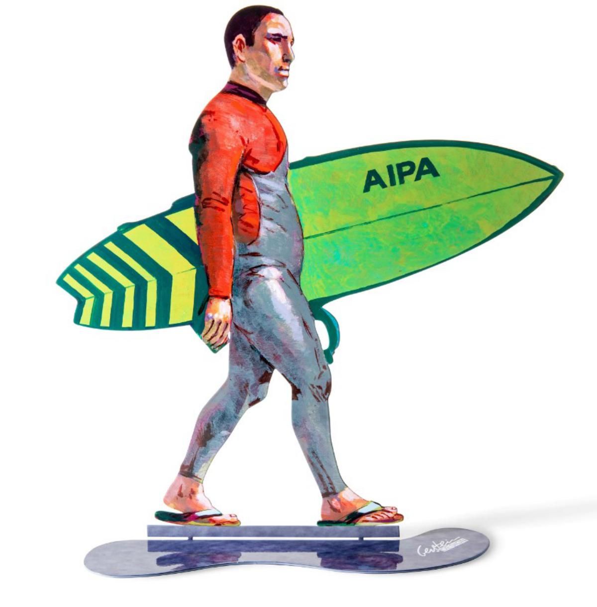 David Gerstein- Free Standing Sculpture "WALKING SURFER"