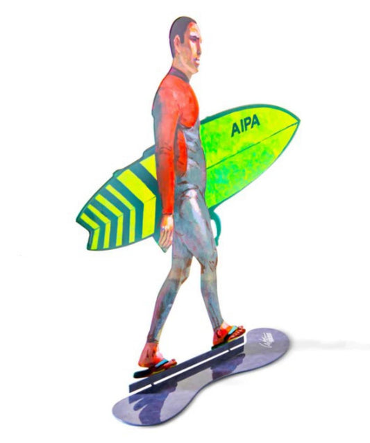 David Gerstein- Free Standing Sculpture "WALKING SURFER"