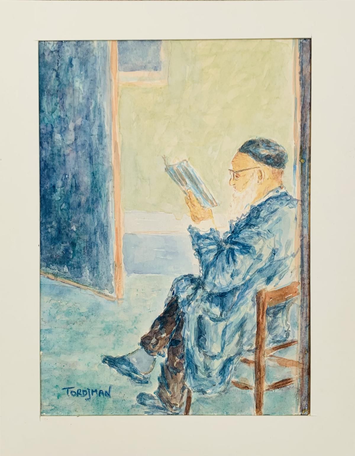 Itzhak Tordjman- Original one of a kind Gouache on paper "Study"
