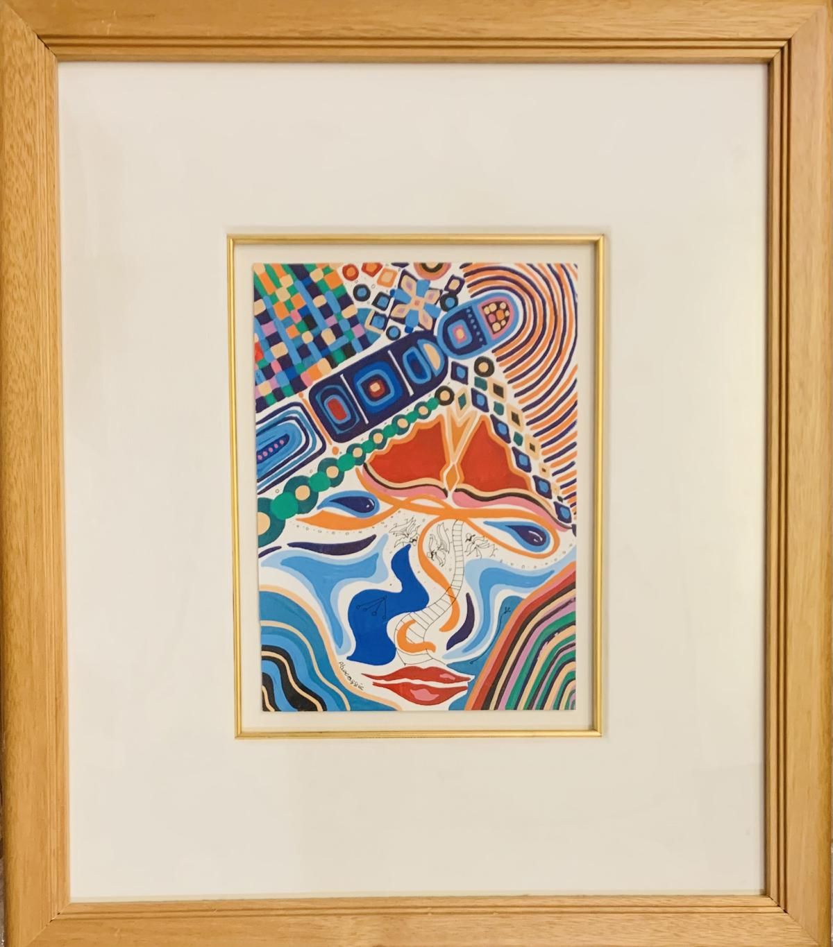 Raphael Abecassis- Gaouche on paper "Profile"