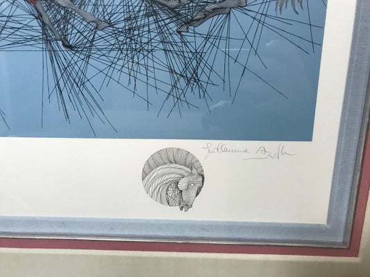 Guillaume Azoulay- Serigraph on paper with hand drawn remarque "Exodus"