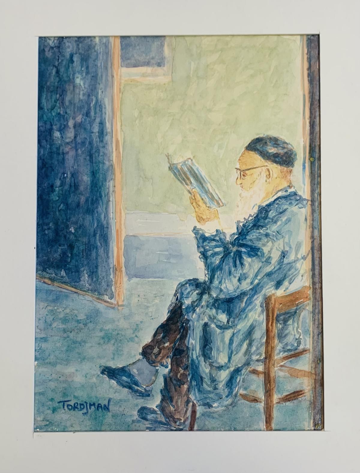 Itzhak Tordjman- Original one of a kind Gouache on paper "Study"