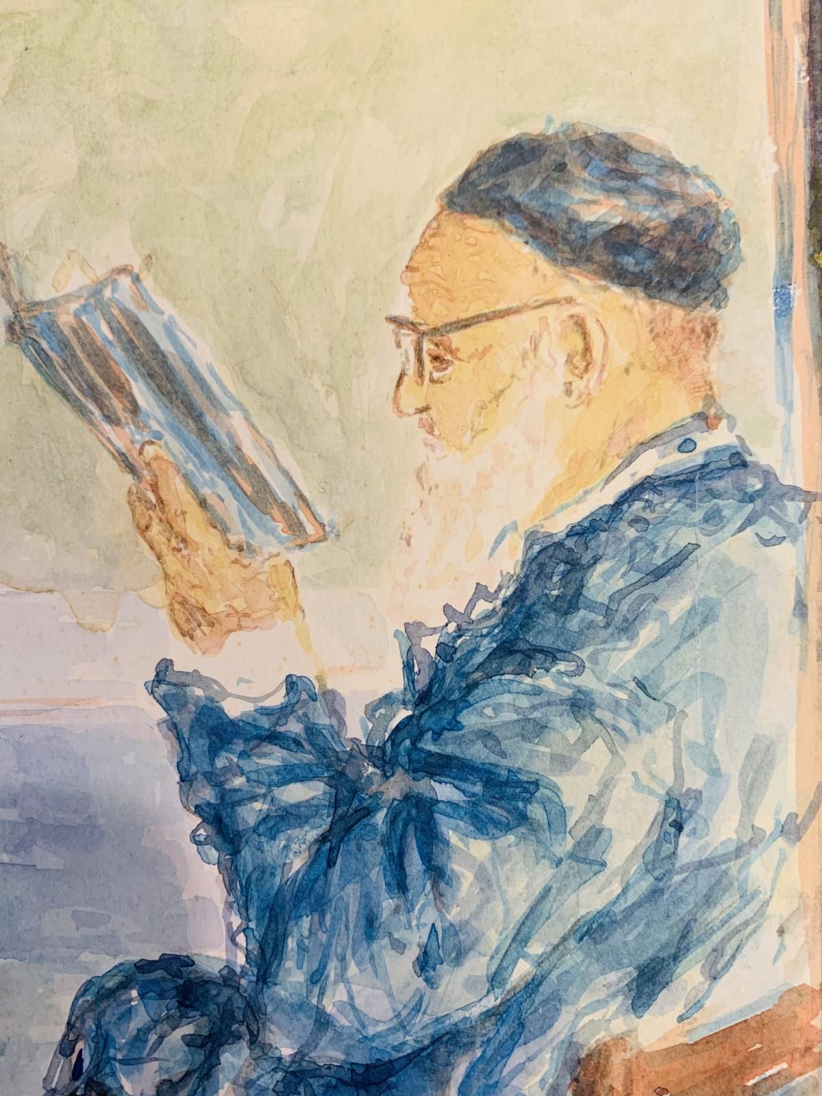 Itzhak Tordjman- Original one of a kind Gouache on paper "Study"