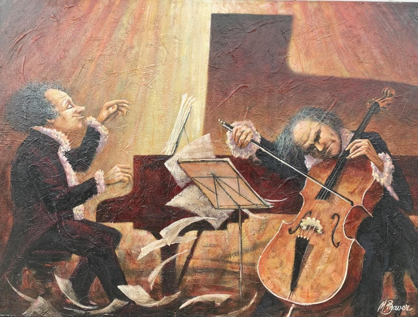 M. Braverman- Original painting on canvas "Orchestra"