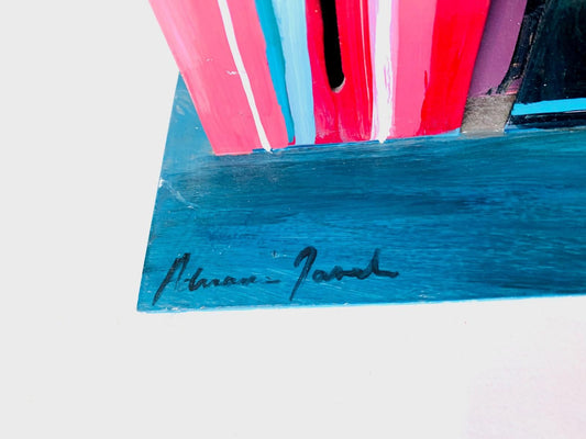 Adriana Naveh- Original hand painted metal sculpture